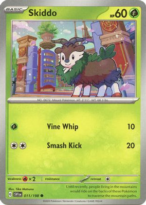 Skiddo 11 - SV01 Scarlet & Violet Base Set Reverse Holofoil - Poke-Collect