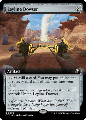 Leyline Dowser (OTC-075) - Outlaws of Thunder Junction Commander: (Extended Art)