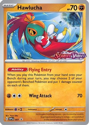 Hawlucha - 007 (Prerelease) 7 - SV Scarlet & Violet Promo Cards Holofoil - Poke-Collect