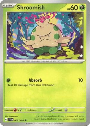 Shroomish 3 - SV01 Scarlet & Violet Base Set Reverse Holofoil - Poke-Collect