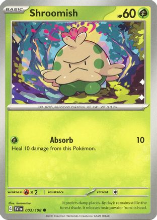 Shroomish 3 - SV01 Scarlet & Violet Base Set Reverse Holofoil - Poke-Collect