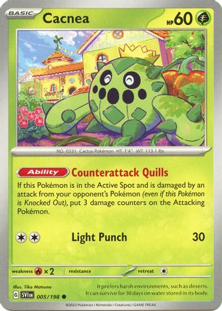 Cacnea - 005/198 5 - SV01 Scarlet & Violet Base Set - Poke-Collect