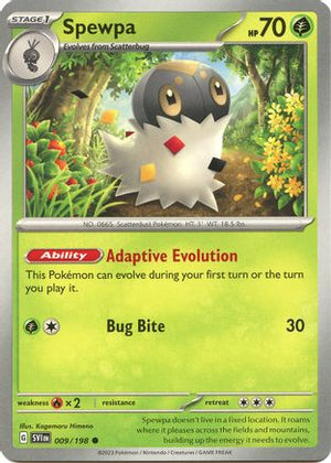 Spewpa 9 - SV01 Scarlet & Violet Base Set Reverse Holofoil - Poke-Collect