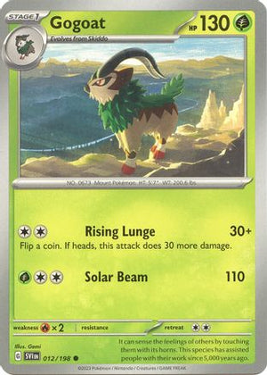 Gogoat 12 - SV01 Scarlet & Violet Base Set Reverse Holofoil - Poke-Collect
