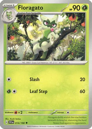 Floragato 14 - SV01 Scarlet & Violet Base Set Reverse Holofoil - Poke-Collect