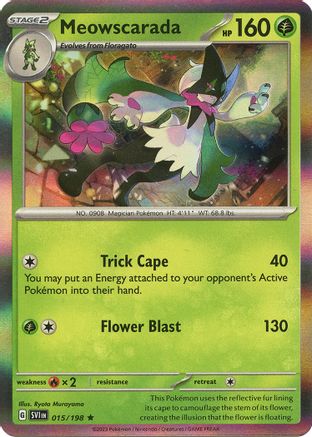 Meowscarada - 015/198 15 - SV01 Scarlet & Violet Base Set Reverse Holofoil - Poke-Collect