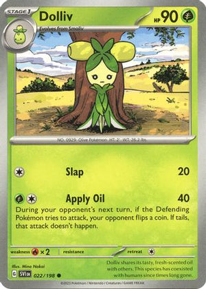 Dolliv - 022/198 22 - SV01 Scarlet & Violet Base Set - Poke-Collect
