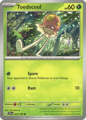 Toedscool - 025/198 25 - SV01 Scarlet & Violet Base Set Reverse Holofoil - Poke-Collect