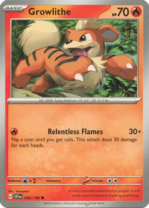 Growlithe - 030/198 30 - SV01 Scarlet & Violet Base Set Reverse Holofoil - Poke-Collect