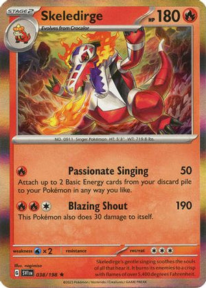Skeledirge 38 - SV01 Scarlet & Violet Base Set Reverse Holofoil - Poke-Collect