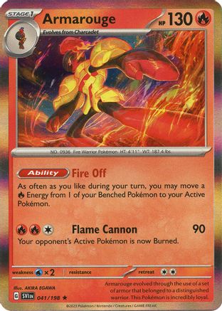Armarouge - 041/198 41 - SV01 Scarlet & Violet Base Set Reverse Holofoil - Poke-Collect