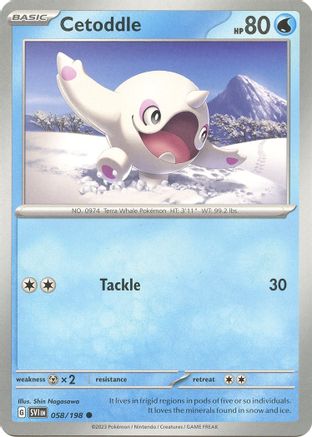 Cetoddle - 058/198 58 - SV01 Scarlet & Violet Base Set - Poke-Collect