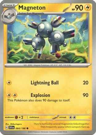 Magneton 64 - SV01 Scarlet & Violet Base Set Reverse Holofoil - Poke-Collect