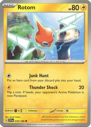 Rotom - 070/198 70 - SV01 Scarlet & Violet Base Set Reverse Holofoil - Poke-Collect