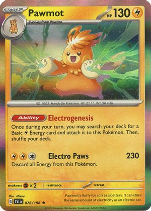 Pawmot - 076/198 76 - SV01 Scarlet & Violet Base Set Holofoil - Poke-Collect