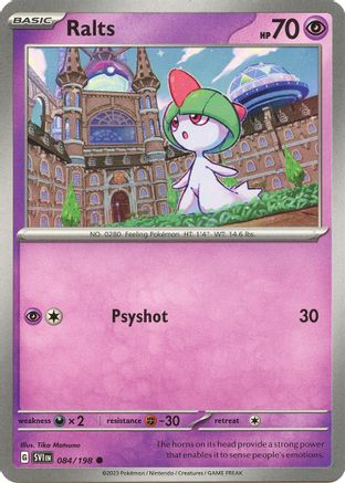 Ralts - 084/198 84 - SV01 Scarlet & Violet Base Set Reverse Holofoil - Poke-Collect
