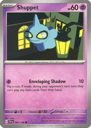 Shuppet 87 - SV01 Scarlet & Violet Base Set - Poke-Collect