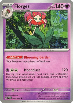 Florges 93 - SV01 Scarlet & Violet Base Set Reverse Holofoil - Poke-Collect