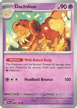 Dachsbun - 099/198 99 - SV01 Scarlet & Violet Base Set Reverse Holofoil