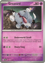 Greavard - 105/198 105 - SV01 Scarlet & Violet Base Set Reverse Holofoil - Poke-Collect