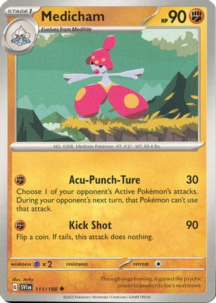 Medicham - 111/198 111 - SV01 Scarlet & Violet Base Set - Poke-Collect