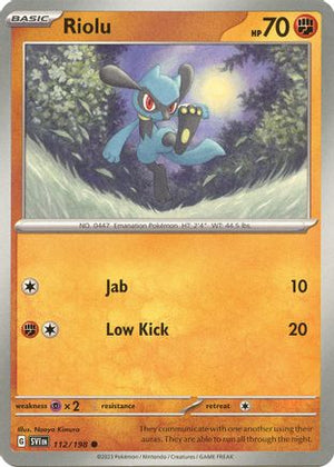 Riolu - 112/198 112 - SV01 Scarlet & Violet Base Set Reverse Holofoil - Poke-Collect
