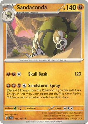 Sandaconda 120 - SV01 Scarlet & Violet Base Set Reverse Holofoil - Poke-Collect