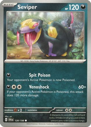 Seviper 128 - SV01 Scarlet & Violet Base Set Reverse Holofoil - Poke-Collect