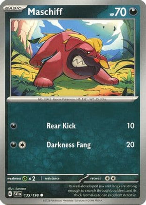 Maschiff - 135/198 135 - SV01 Scarlet & Violet Base Set Reverse Holofoil - Poke-Collect