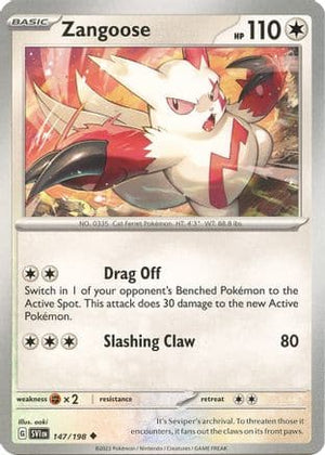 Zangoose - 147/198 147 - SV01 Scarlet & Violet Base Set Reverse Holofoil