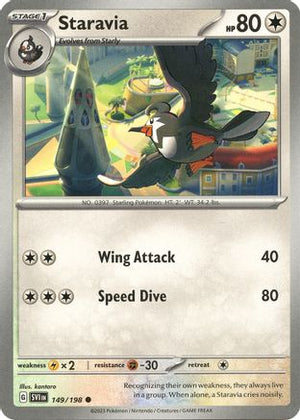 Staravia 149 - SV01 Scarlet & Violet Base Set - Poke-Collect