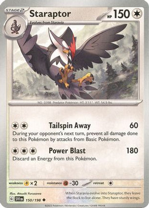 Staraptor 150 - SV01 Scarlet & Violet Base Set Reverse Holofoil - Poke-Collect