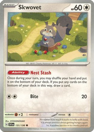 Skwovet - 151/198 151 - SV01 Scarlet & Violet Base Set Reverse Holofoil - Poke-Collect