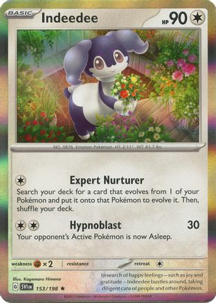 Indeedee 153 - SV01 Scarlet & Violet Base Set Holofoil - Poke-Collect