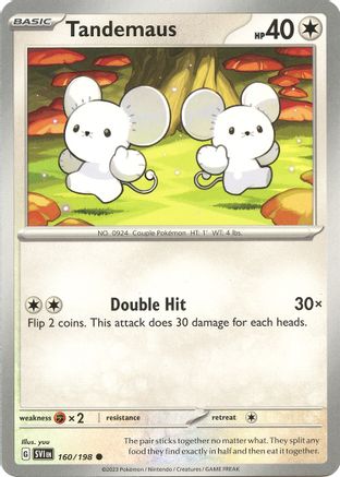 Tandemaus - 160/198 160 - SV01 Scarlet & Violet Base Set Reverse Holofoil - Poke-Collect
