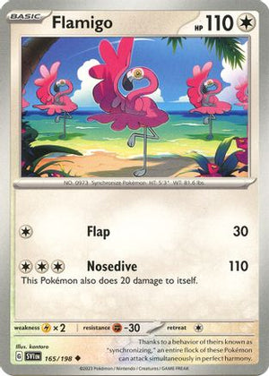 Flamigo 165 - SV01 Scarlet & Violet Base Set Reverse Holofoil - Poke-Collect