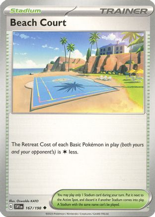 Beach Court 167 - SV01 Scarlet & Violet Base Set - Poke-Collect