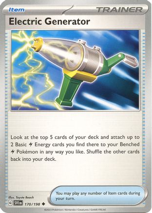 Electric Generator 170 - SV01 Scarlet & Violet Base Set Reverse Holofoil - Poke-Collect