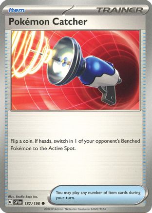Pokemon Catcher 187 - SV01 Scarlet & Violet Base Set Reverse Holofoil - Poke-Collect