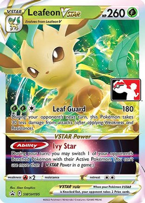 Leafeon VSTAR SWSH195 - Prize Pack Series Cards Holofoil - Poke-Collect