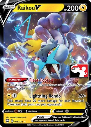 Raikou V 48 - Prize Pack Series Cards Holofoil - Poke-Collect