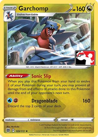 Garchomp 109 - Prize Pack Series Cards - Poke-Collect