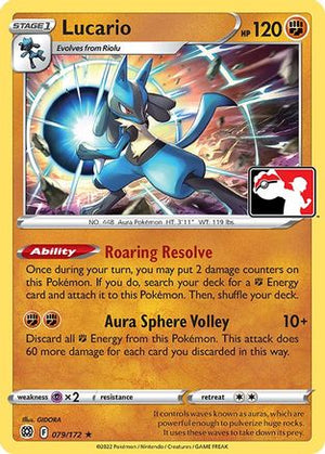 Lucario 79 - Prize Pack Series Cards - Poke-Collect