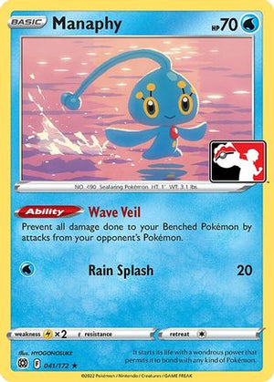 Manaphy 41 - Prize Pack Series Cards - Poke-Collect