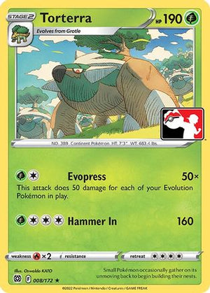 Torterra 8 - Prize Pack Series Cards - Poke-Collect