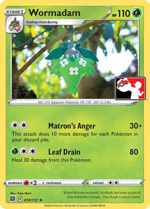Wormadam (010) 10 - Prize Pack Series Cards - Poke-Collect