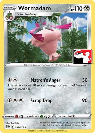 Wormadam (098) 98 - Prize Pack Series Cards - Poke-Collect