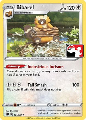 Bibarel 121 - Prize Pack Series Cards - Poke-Collect