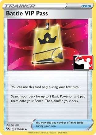 Battle VIP Pass 225 - Prize Pack Series Cards Holofoil - Poke-Collect