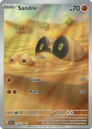 Sandile - 216/198 216 - SV01 Scarlet & Violet Base Set Holofoil - Poke-Collect